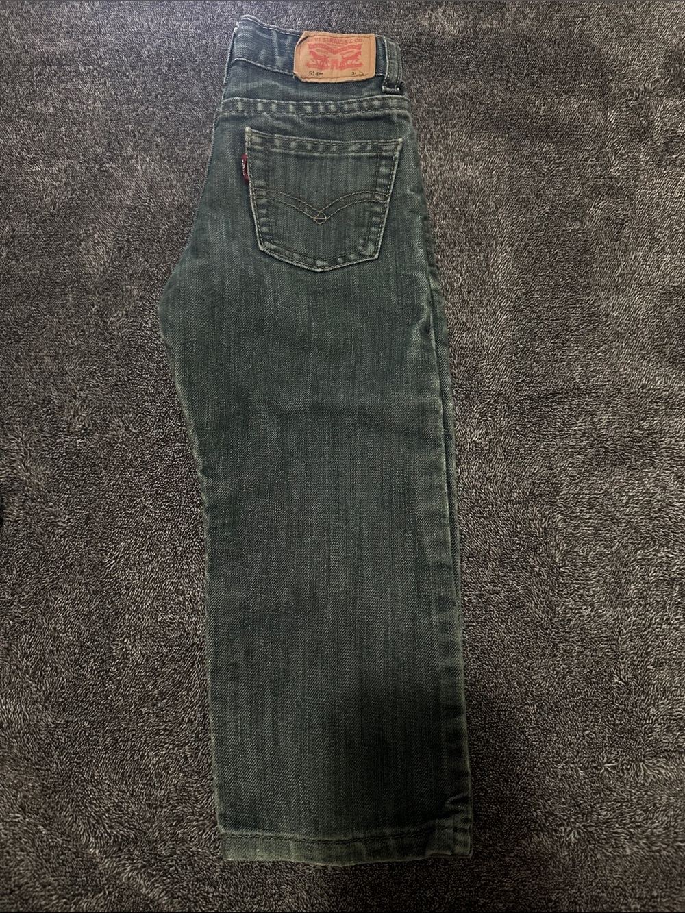 Levi's Toddler’s Forest Green Straight-Leg Jeans